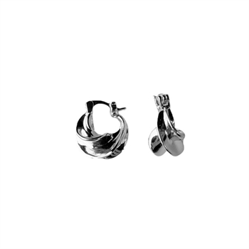 Pico Afrika Petite Hoops i forsølvet messing  Y01007-FS